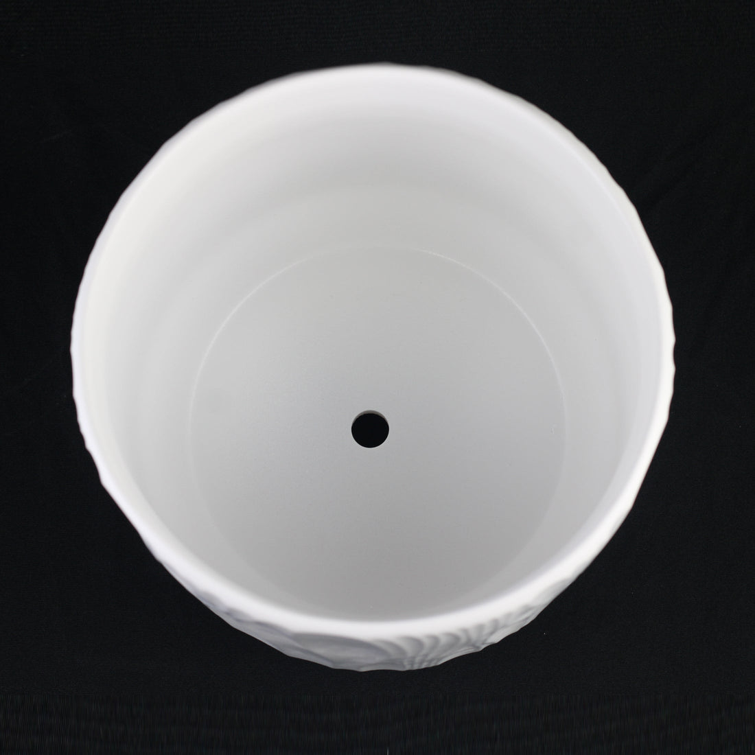 3-Piece White Stoneware Planter Pot Set