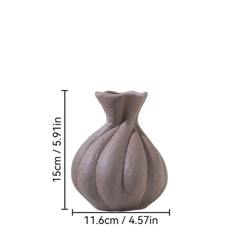 Soft Decoration With Misty Style Ceramic Vase