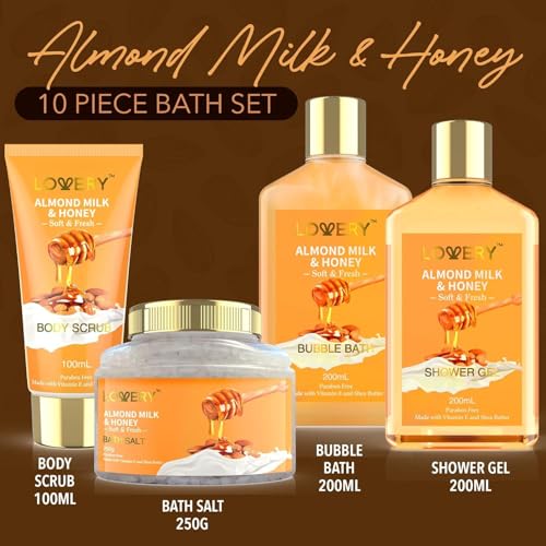 Gift Basket for Women- 10 Piece Milk & Honey Beauty Care Set