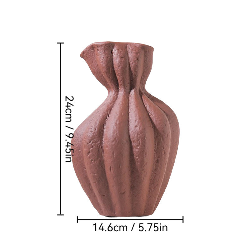 Soft Decoration With Misty Style Ceramic Vase
