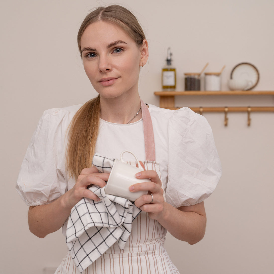 Stripe & Check Kitchen Towel Set