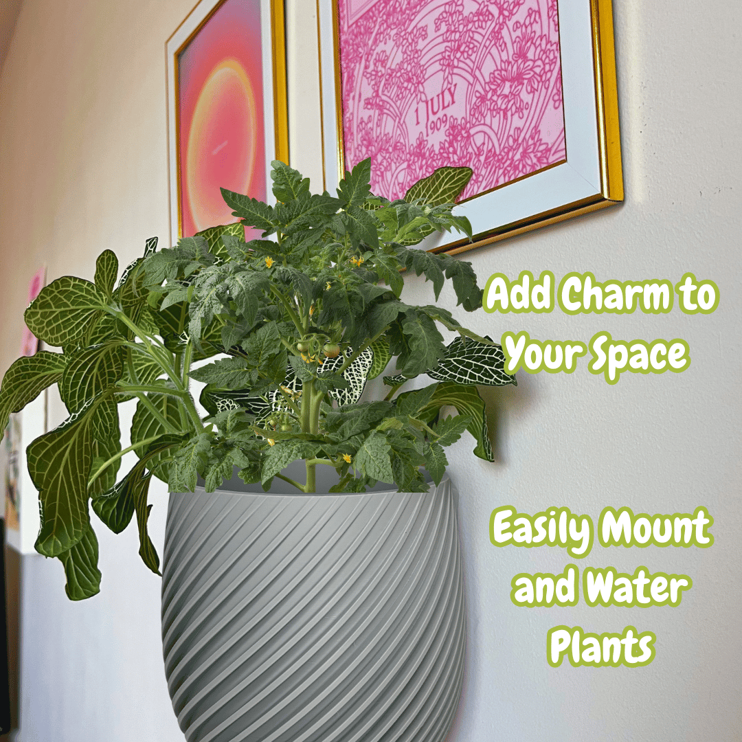 Spiral Design Wall or Tabletop Planter