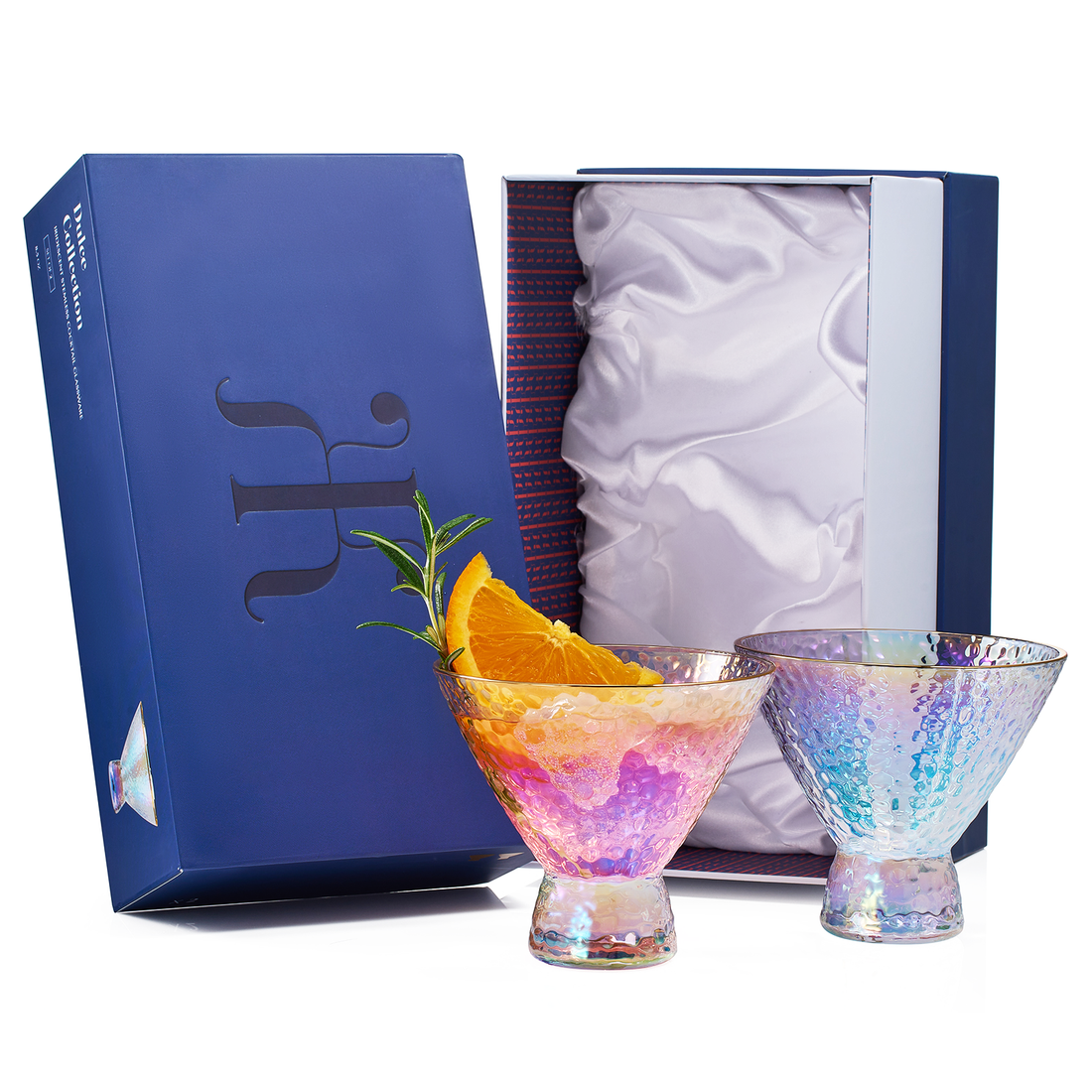 Dulce Martini Cocktail Glassware, Set of 2