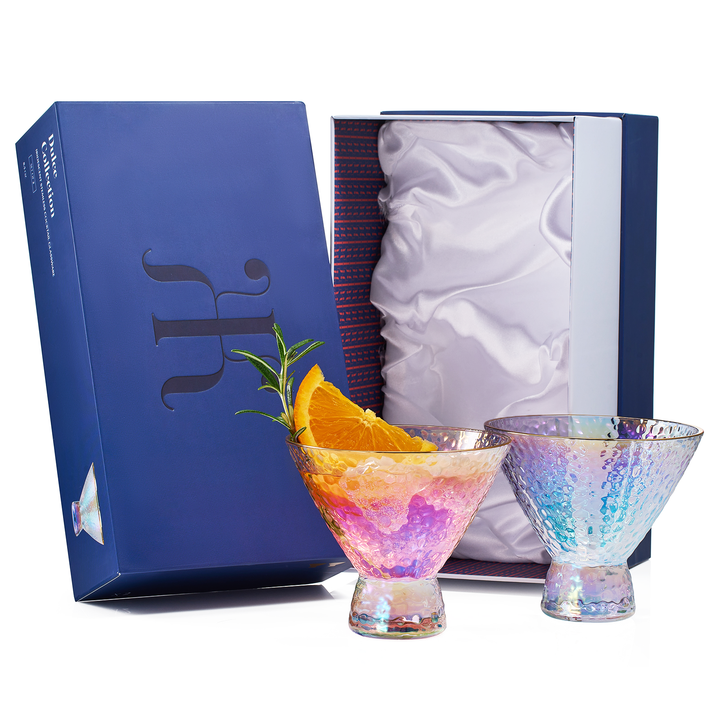 Dulce Martini Cocktail Glassware, Set of 2