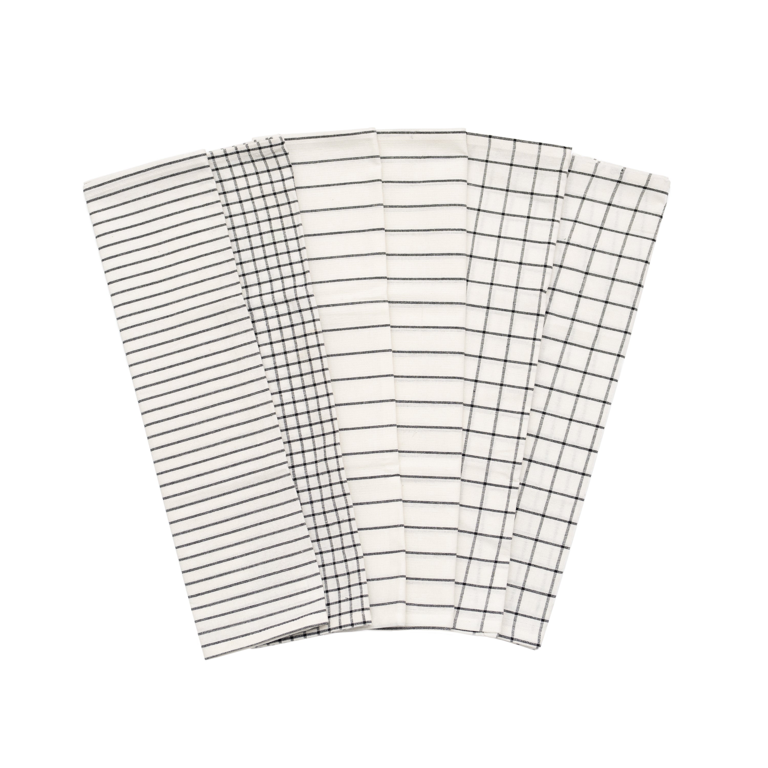 Stripe & Check Kitchen Towel Set