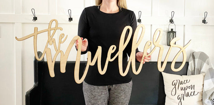 Custom Last Name Sign