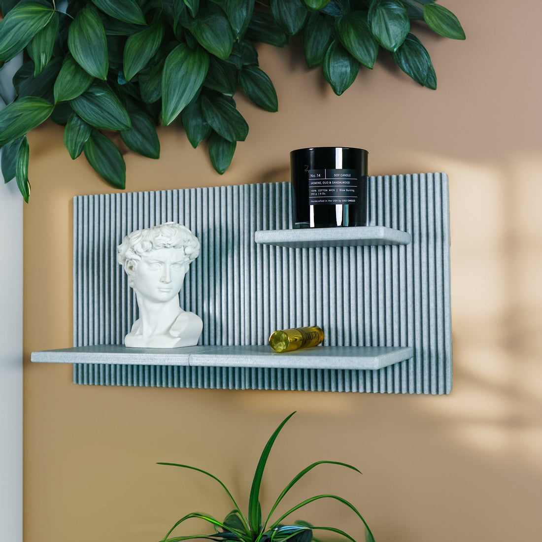Modern Floating Wall Shelf, Unique Retro Home Decor