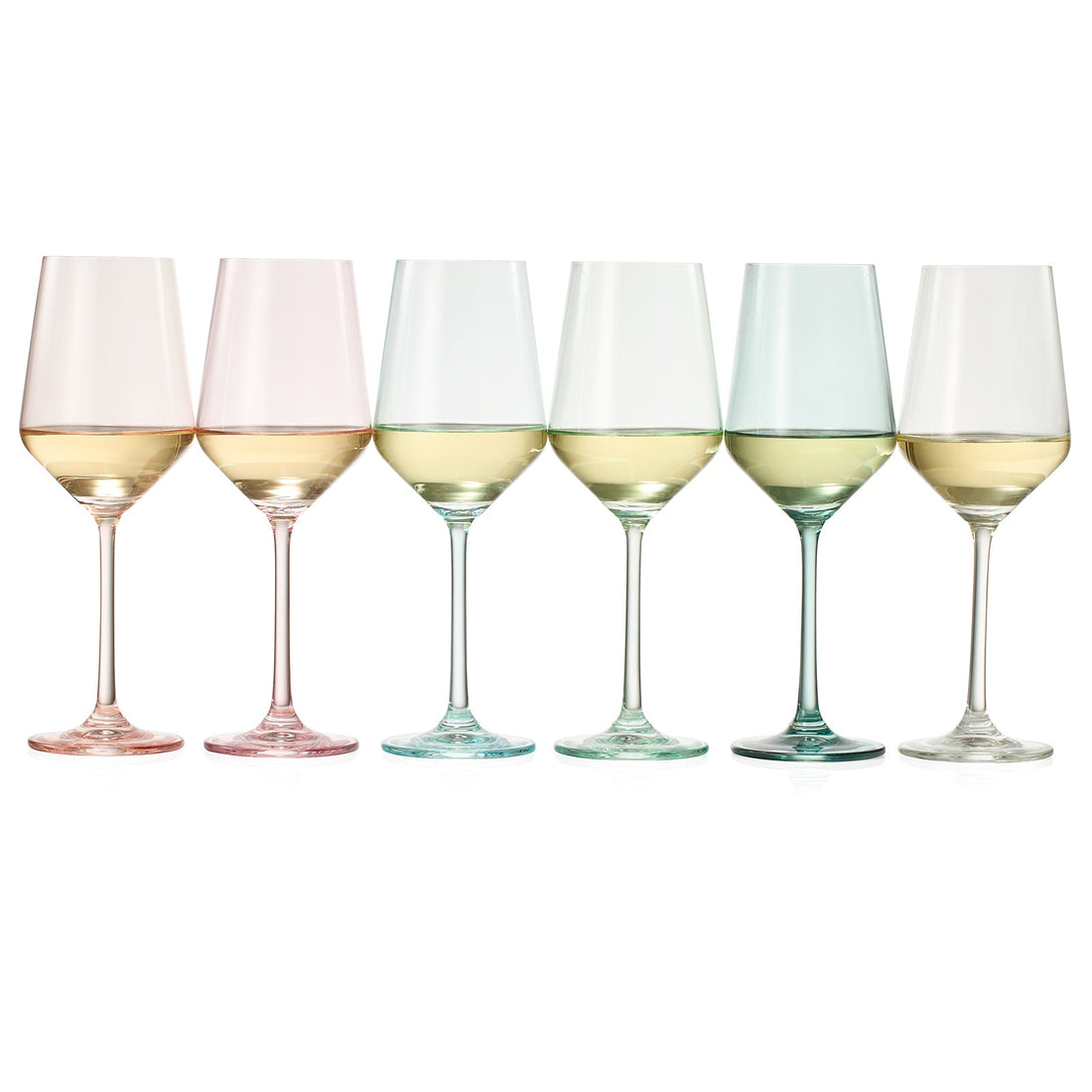 Colorata Stemmed Wine Glassware, Set of 6
