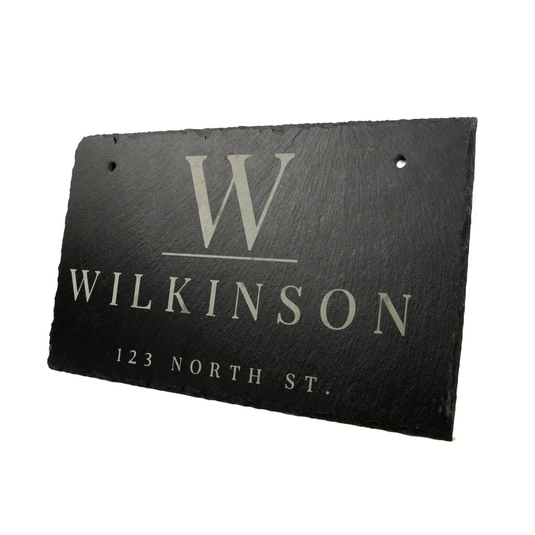 Personalized Slate Home Sign | Last Name Slate Address Sign