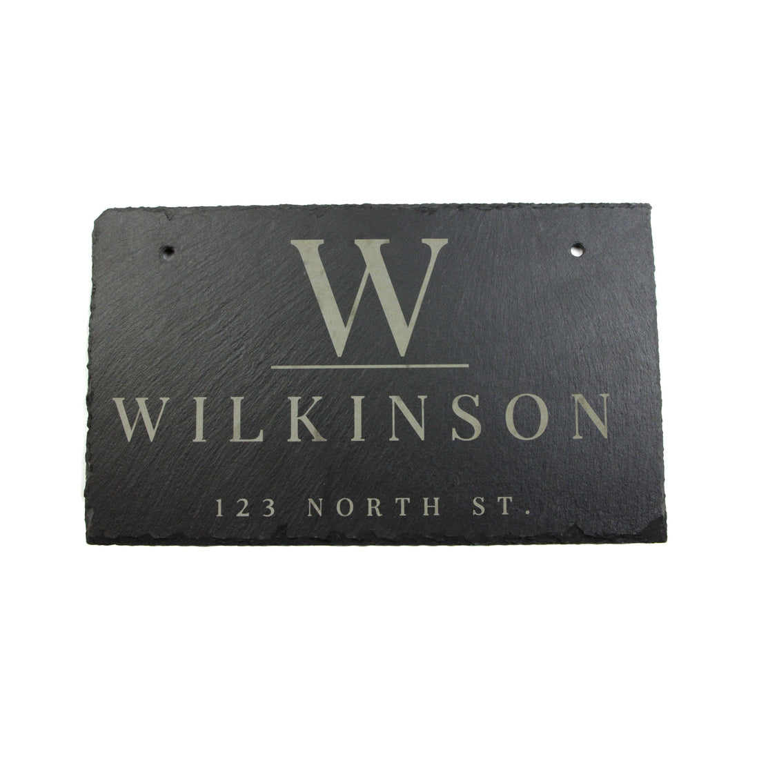 Personalized Slate Home Sign | Last Name Slate Address Sign