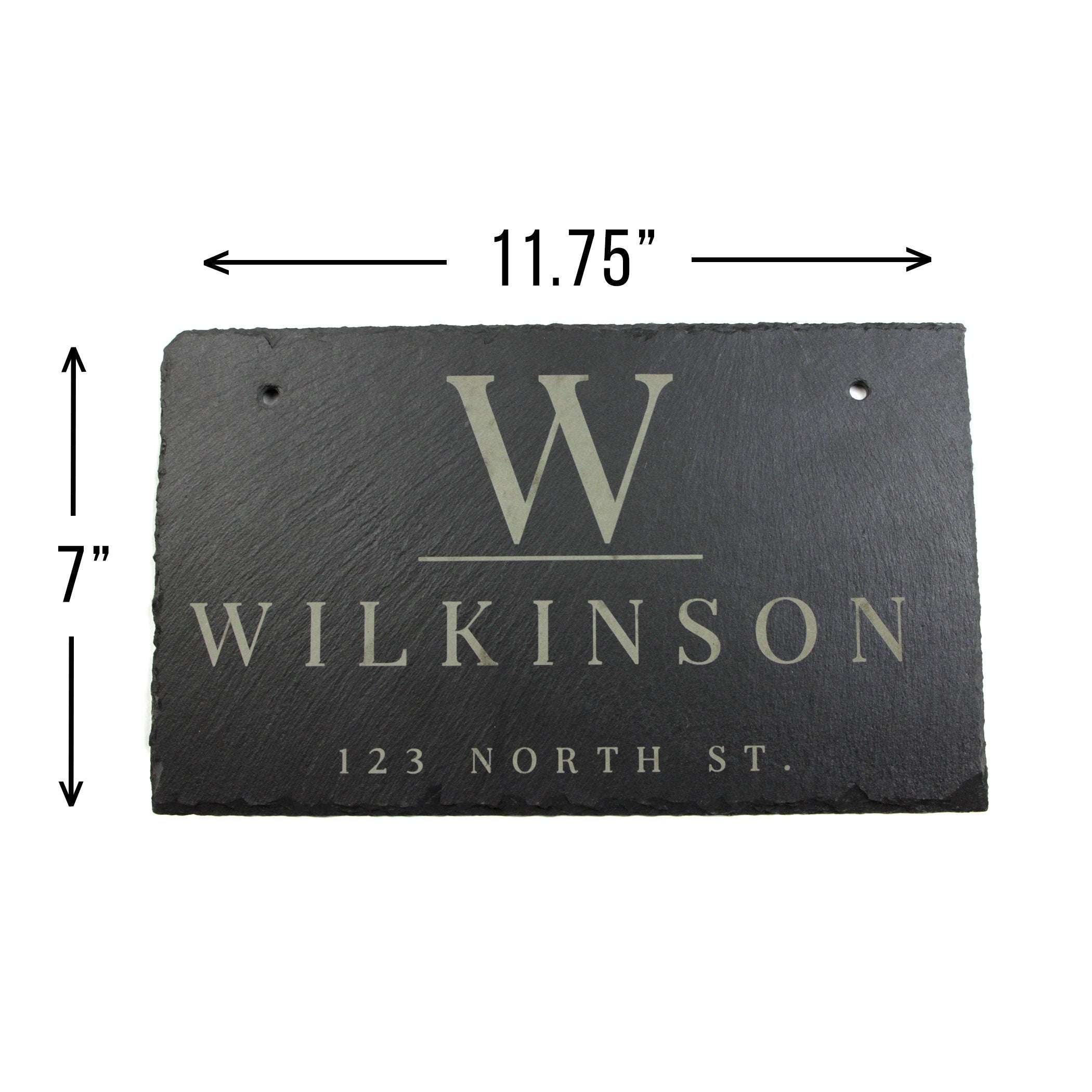 Personalized Slate Home Sign | Last Name Slate Address Sign