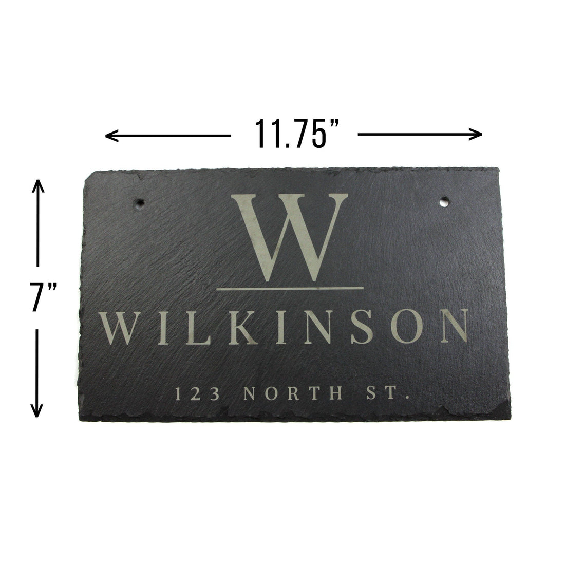 Personalized Slate Home Sign | Last Name Slate Address Sign