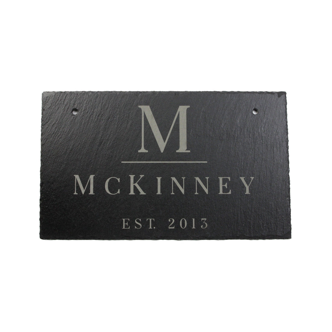 Personalized Slate Home Sign | Last Name Slate Address Sign