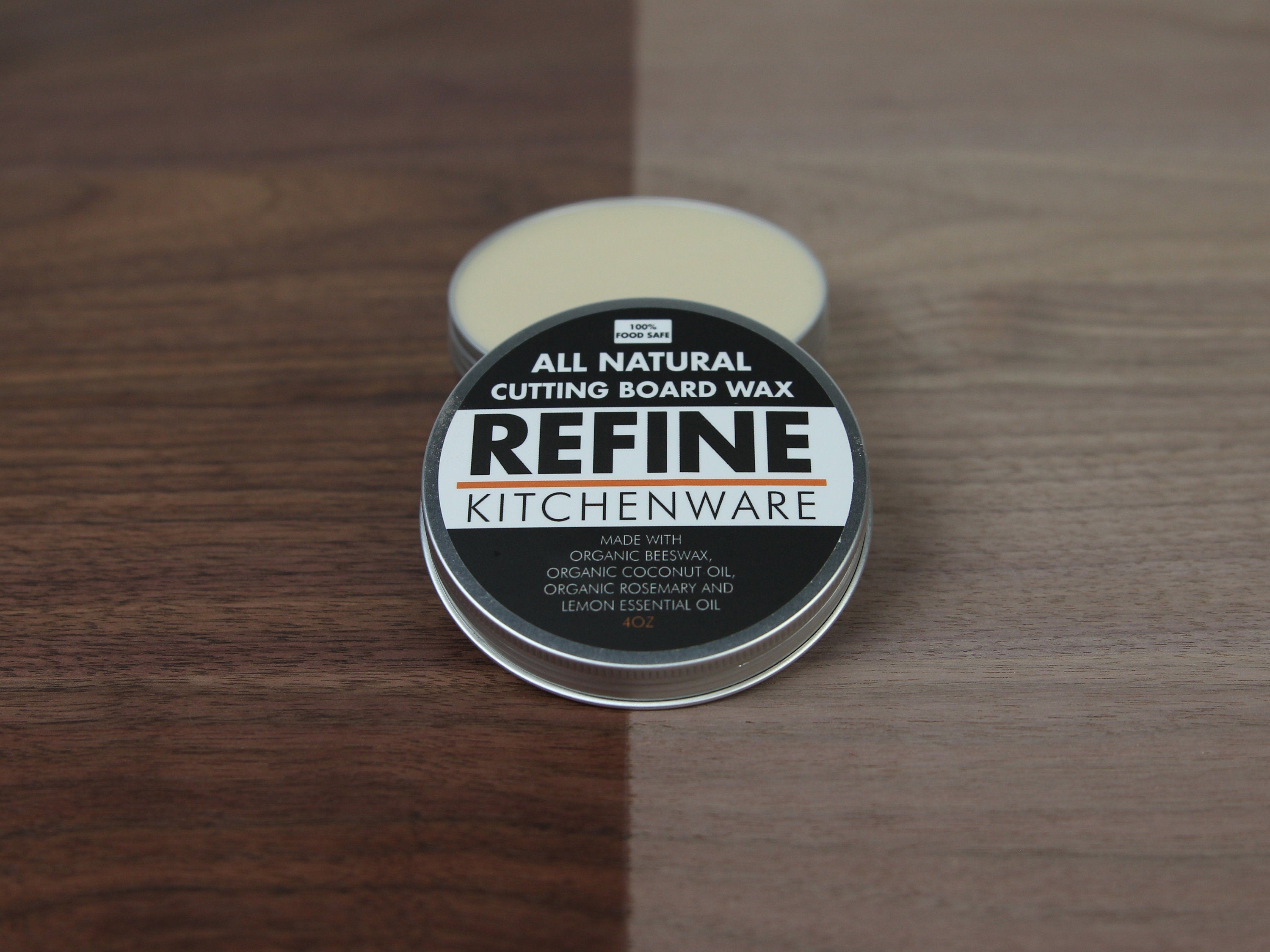 All Natural Cutting Board Wax, Handmade in the USA With Organic Coconut Oil and Organic Beeswax