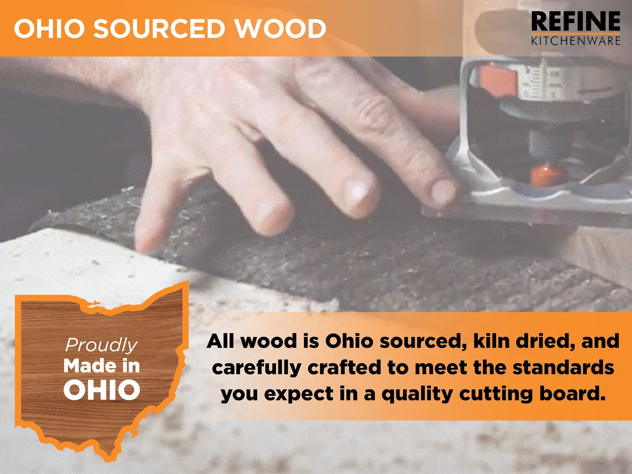 Personalized Cutting Board Wedding Gift, Monogrammed Cutting Board 18" x 12" With Juice Groove and Handles, Christmas, USA Made