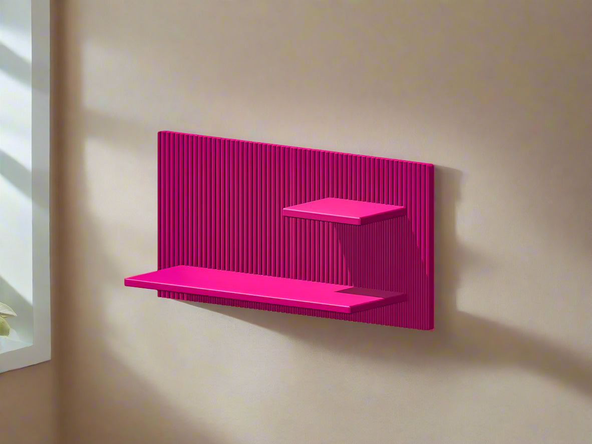 Modern Floating Wall Shelf, Unique Retro Home Decor