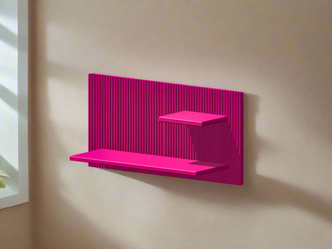 Modern Floating Wall Shelf, Unique Retro Home Decor