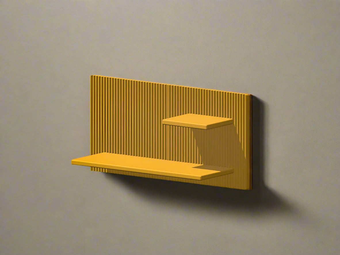 Modern Floating Wall Shelf, Unique Retro Home Decor