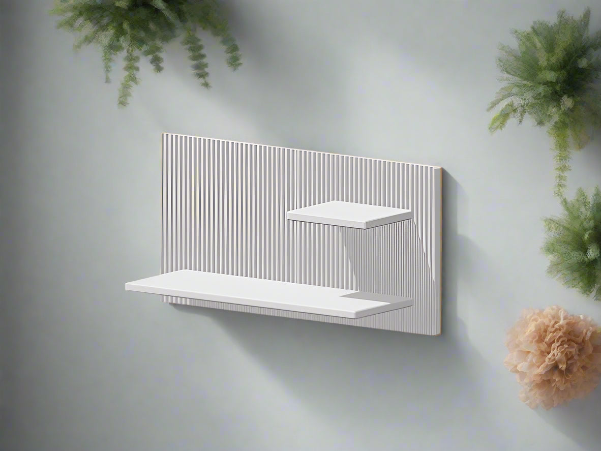 Modern Floating Wall Shelf, Unique Retro Home Decor