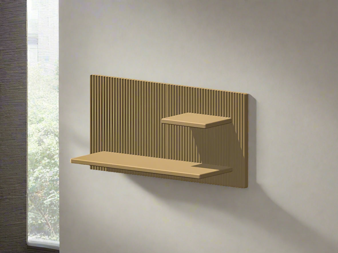 Modern Floating Wall Shelf, Unique Retro Home Decor