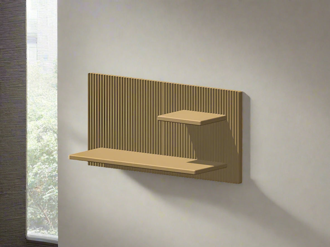 Modern Floating Wall Shelf, Unique Retro Home Decor