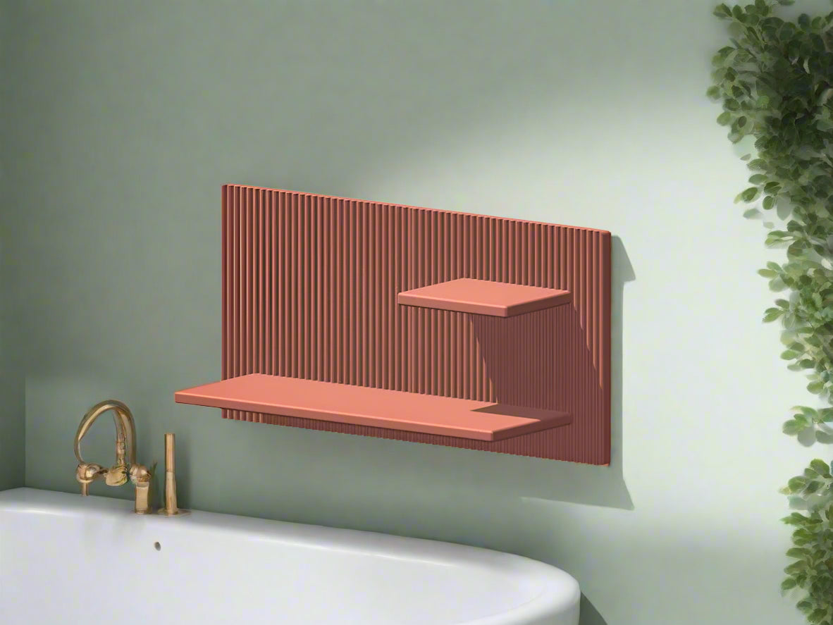 Modern Floating Wall Shelf, Unique Retro Home Decor