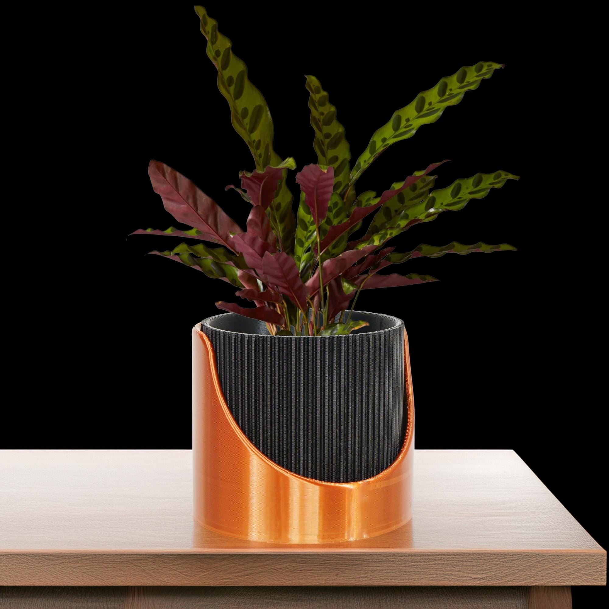4 Inch Self Watering Planter, Large Indoor Outdoor Plant Pot with Drainage