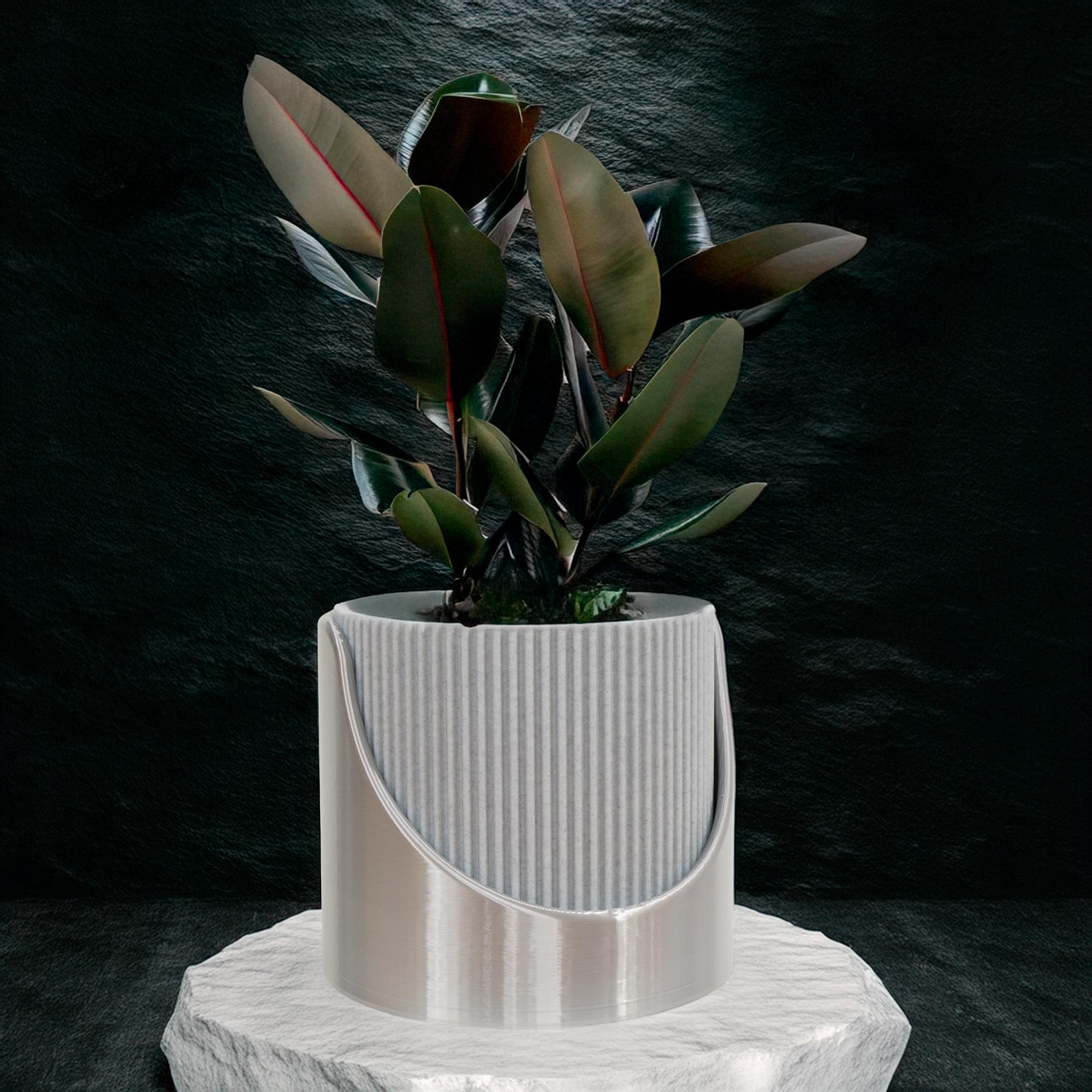 4 Inch Self Watering Planter, Large Indoor Outdoor Plant Pot with Drainage