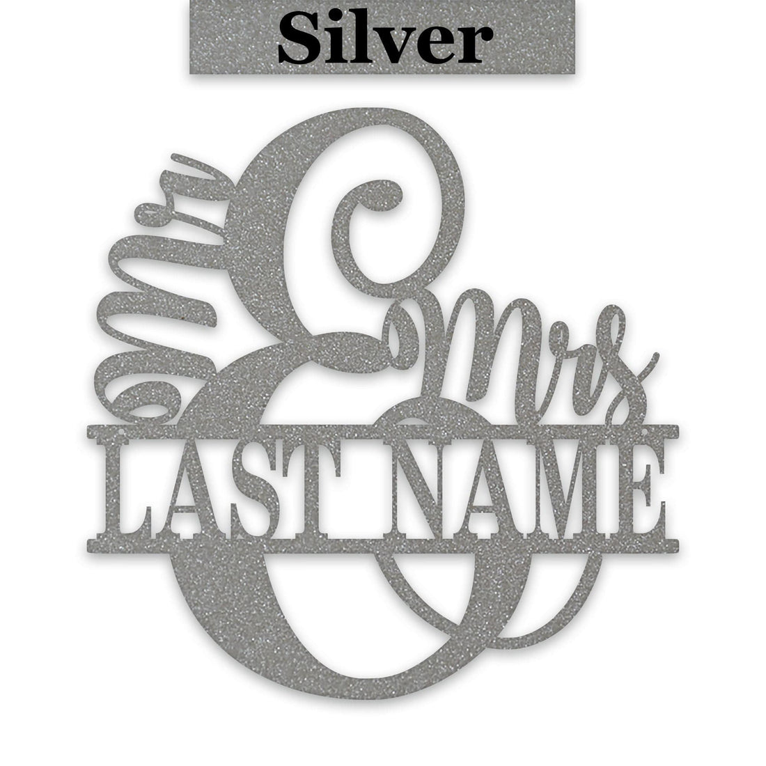 Mr. & Mrs. Personalized Metal Sign - Custom Name Sign | Wedding Gift Idea & Home Decor