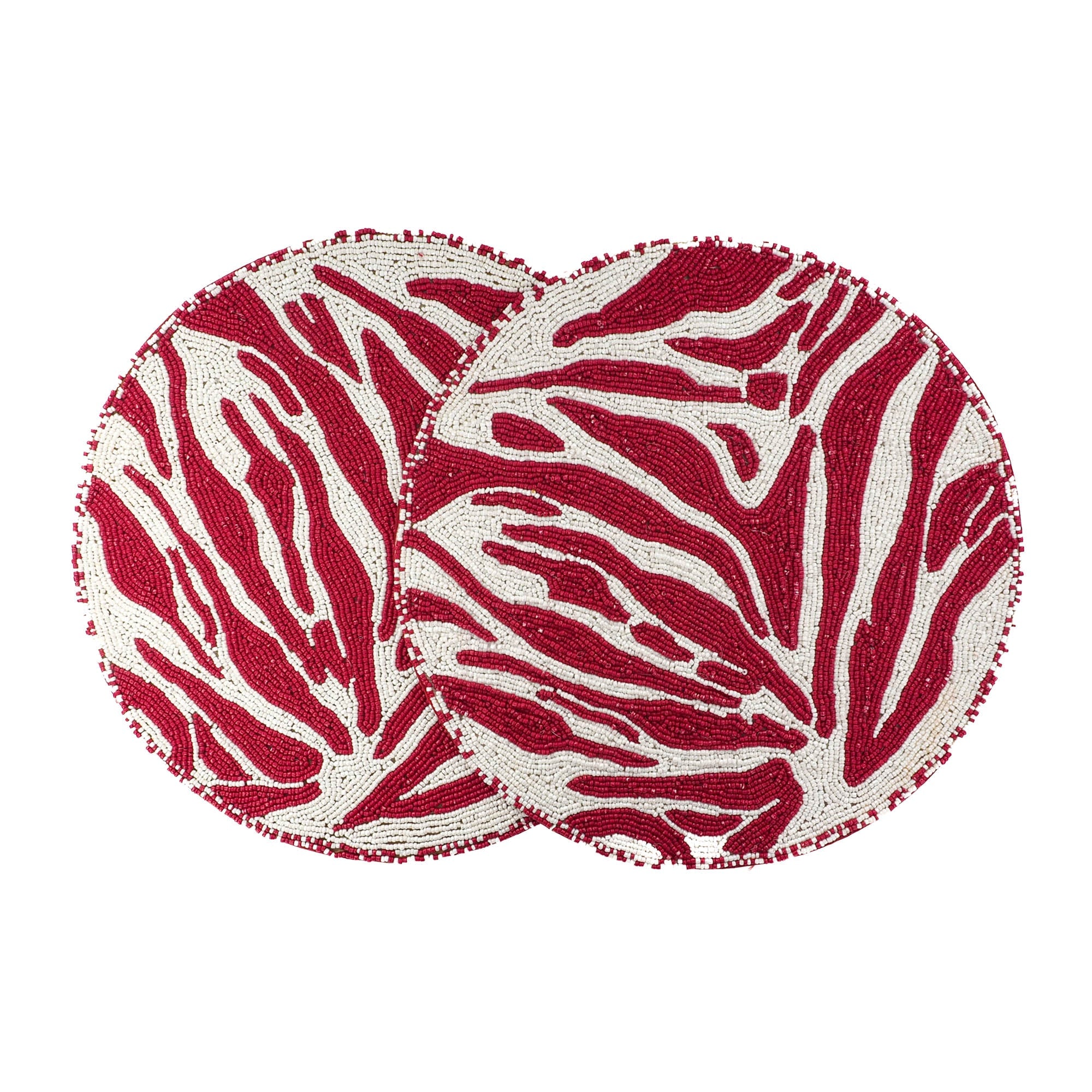 Red & White Placemats Set of 2