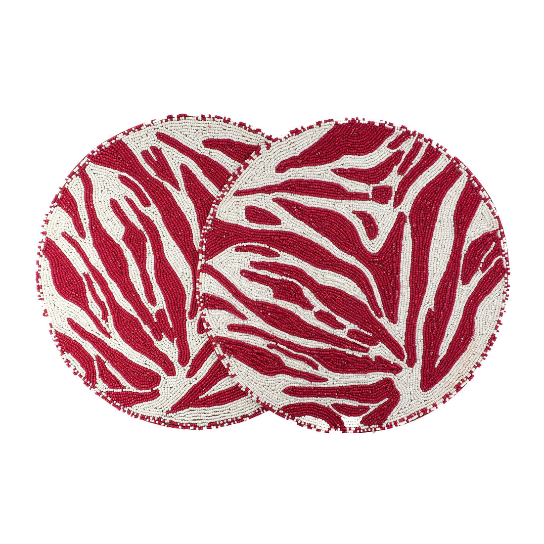 Red & White Placemats Set of 2
